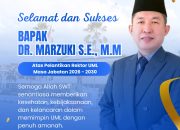 Dr Marzuki Dilantik sebagai Rektor Universitas Muhammadiyah Lampung