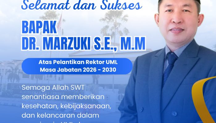 Dr Marzuki Dilantik sebagai Rektor Universitas Muhammadiyah Lampung