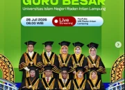 16 Guru Besar UIN Raden Intan Lampung Dikukuhkan