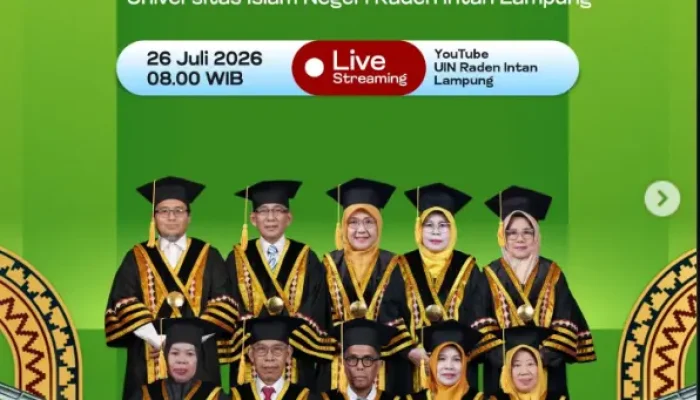 16 Guru Besar UIN Raden Intan Lampung Dikukuhkan