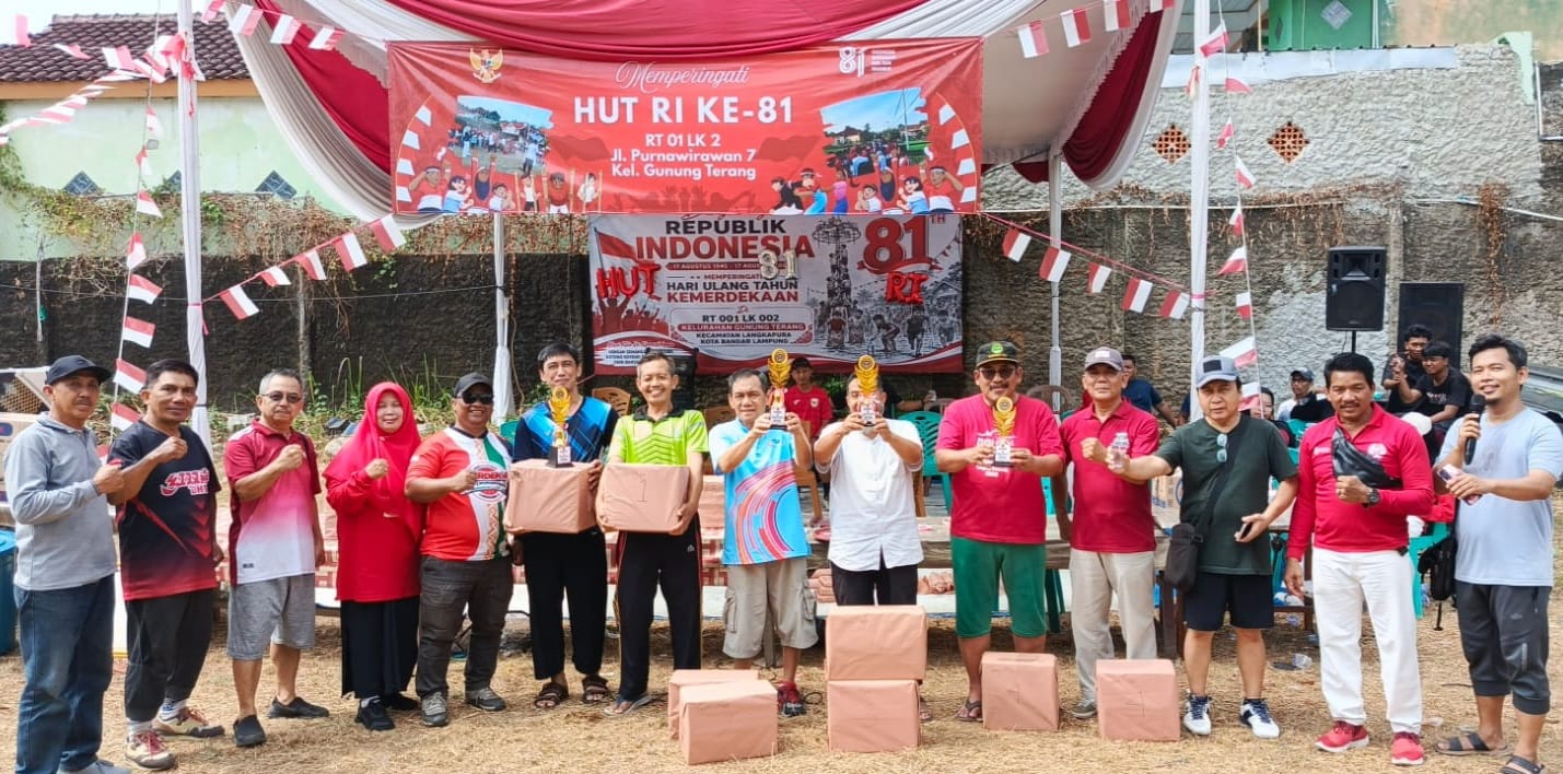 Lomba Tenis Meja HUT RI Diikuti 5 PTM di Gunung Terang