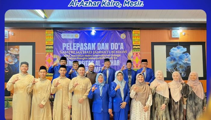 Santri Ma’had Jannatun Naim Lampung Dilepas Untuk Melanjutkan Studi ke Universitas Al-Azhar